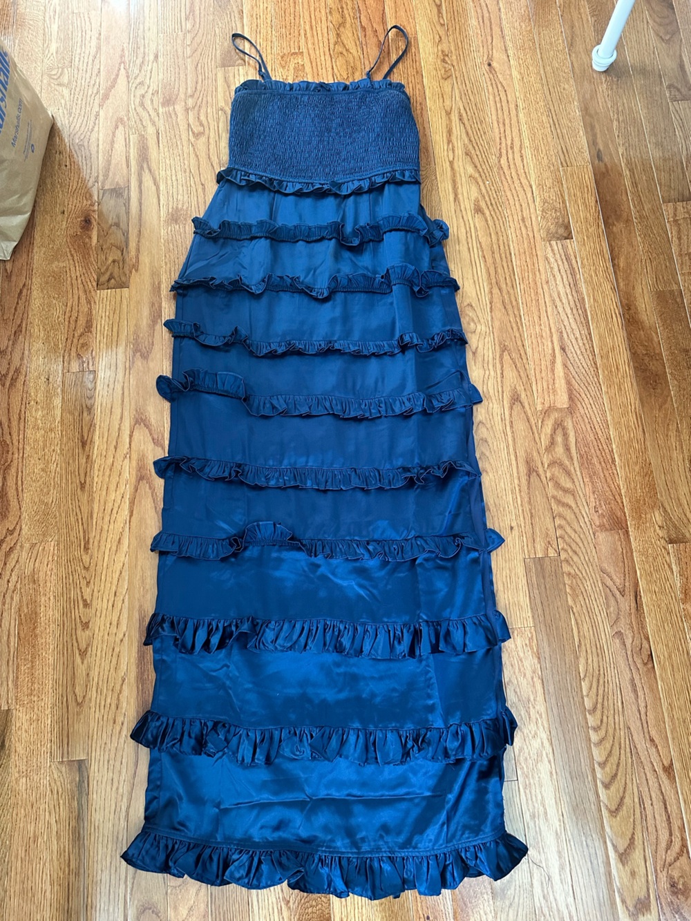 Lulus Blue Tiered Ruffle Dress